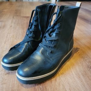 Black Zip Up Booties